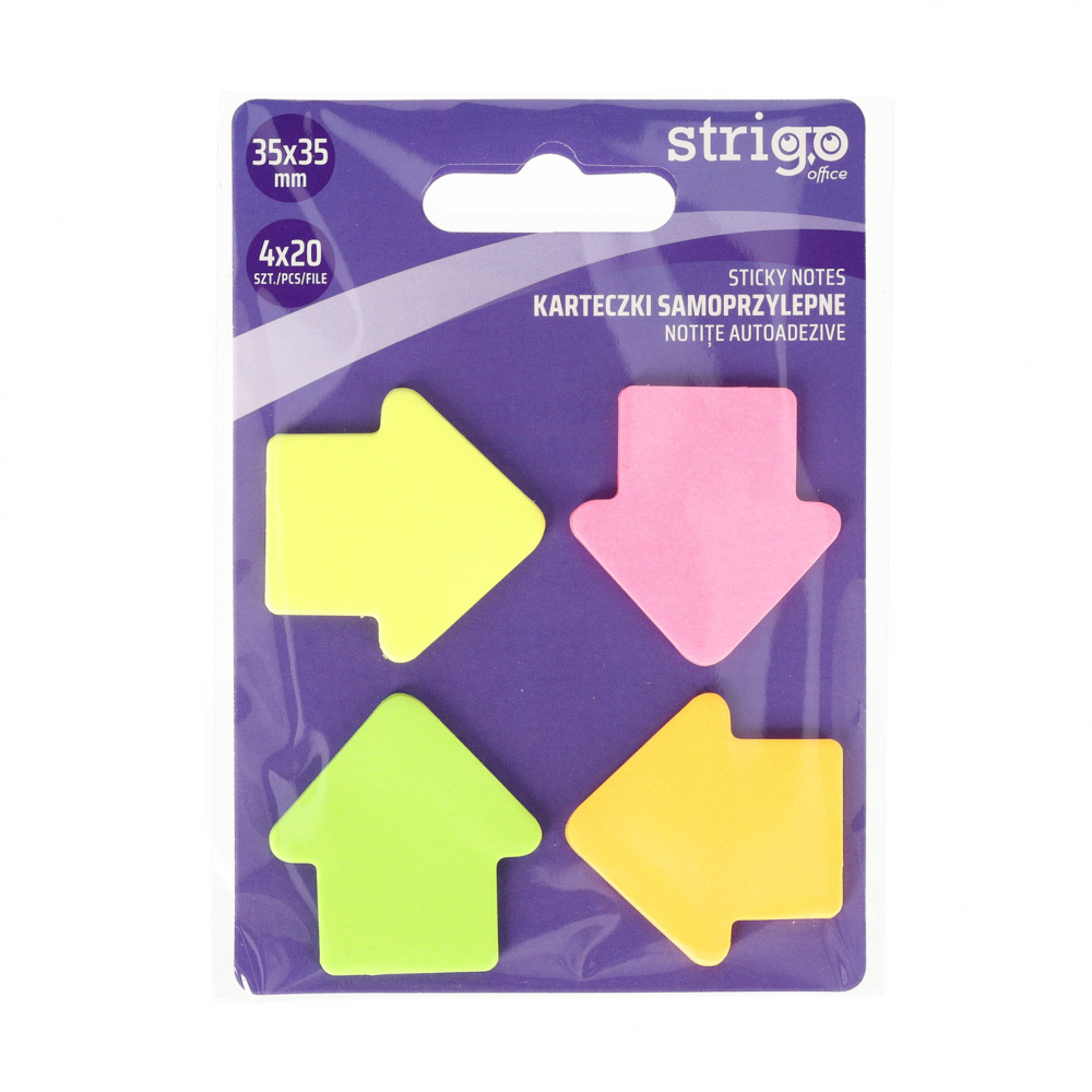 Notite Autoadezive Strigo Sageti Neon 4A x 20F