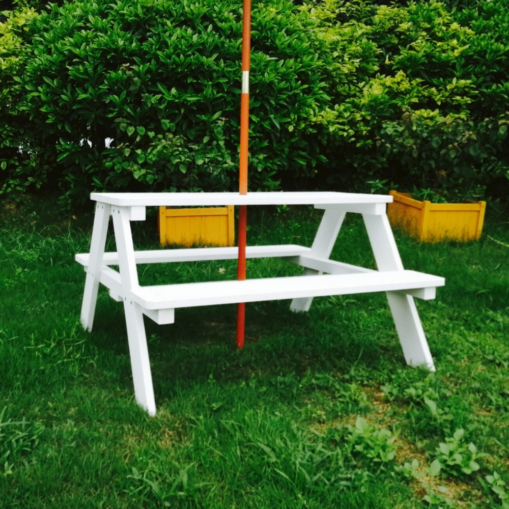 Set masuta gradina Ginger Home cu bancute si umbrela - imagine 7