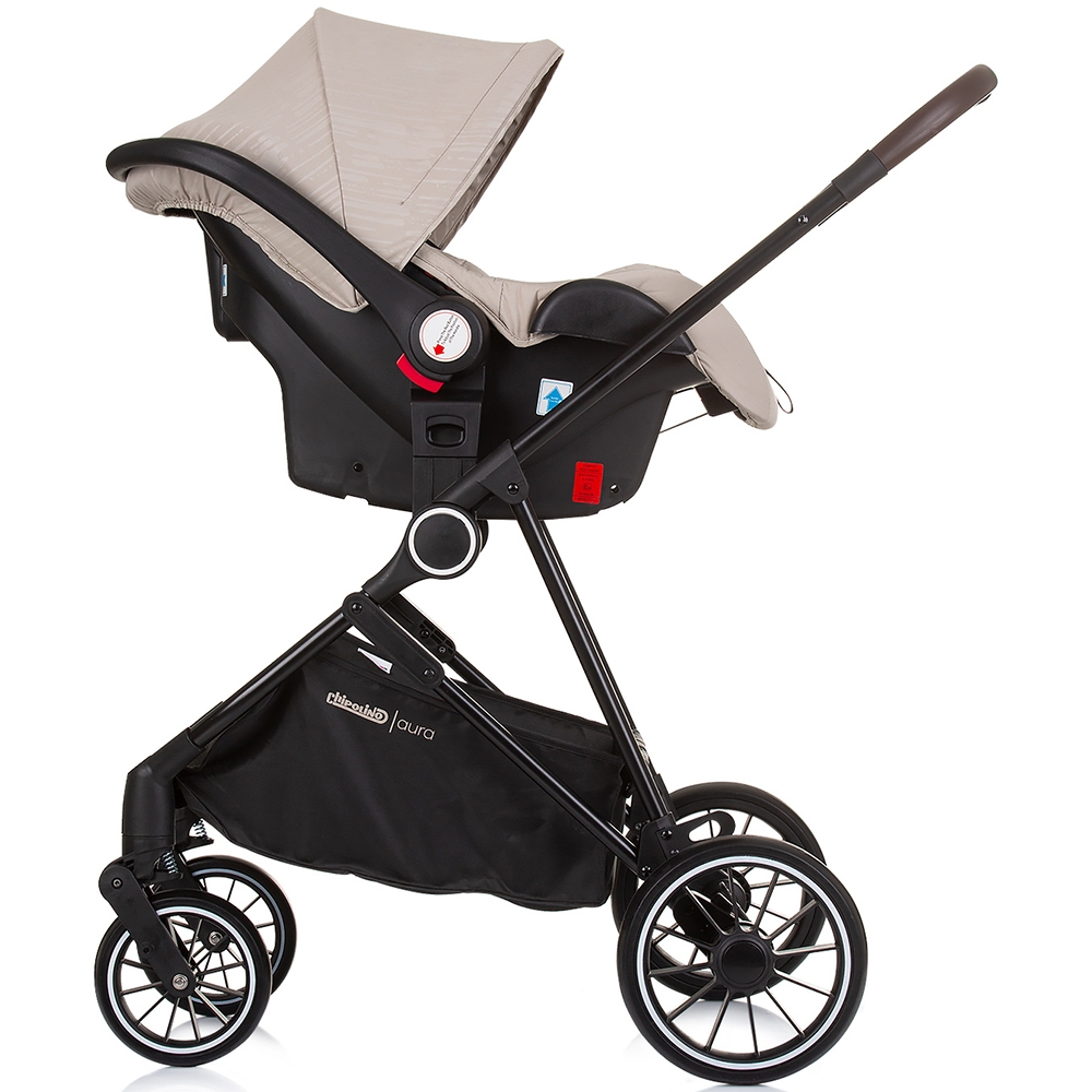 Carucior Chipolino Aura 3 in 1 i-Size, Macadamia - imagine 10