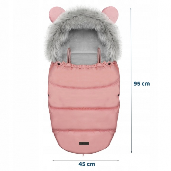 Sac dormit Ricokids Elmi roz 95x48 cm confortabil - imagine 6