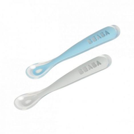 Set 2 Lingurite Silicon Beaba pentru Diversificare - imagine 2