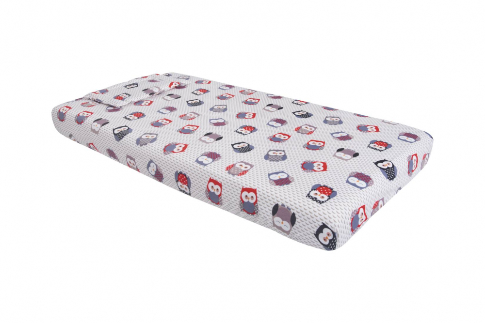 Lenjerie Patut Bufnite SomnArt, 3 Piese, Bumbac