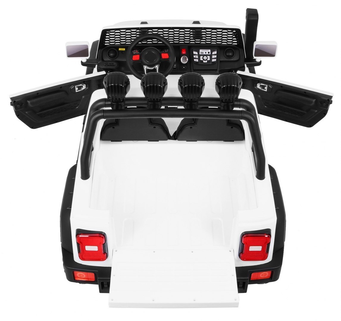 Masinuta Electrica 4x4 2 Locuri Alb | Autokids.ro - imagine 9