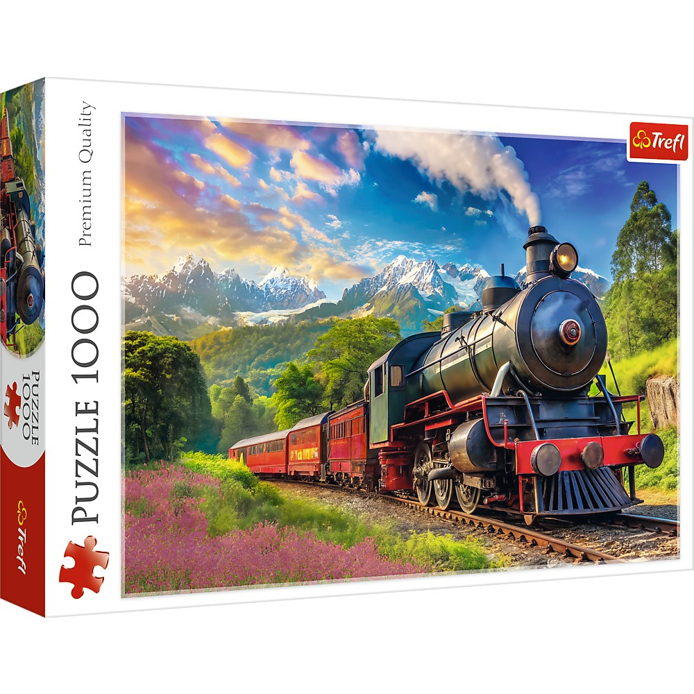 Puzzle Trefl 1000 piese - Calatorie cu trenul