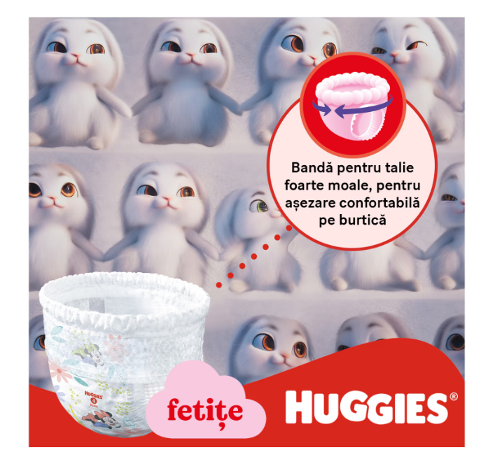 Scutece Huggies Girl 12-17kg, Confort și Protecție - imagine 6
