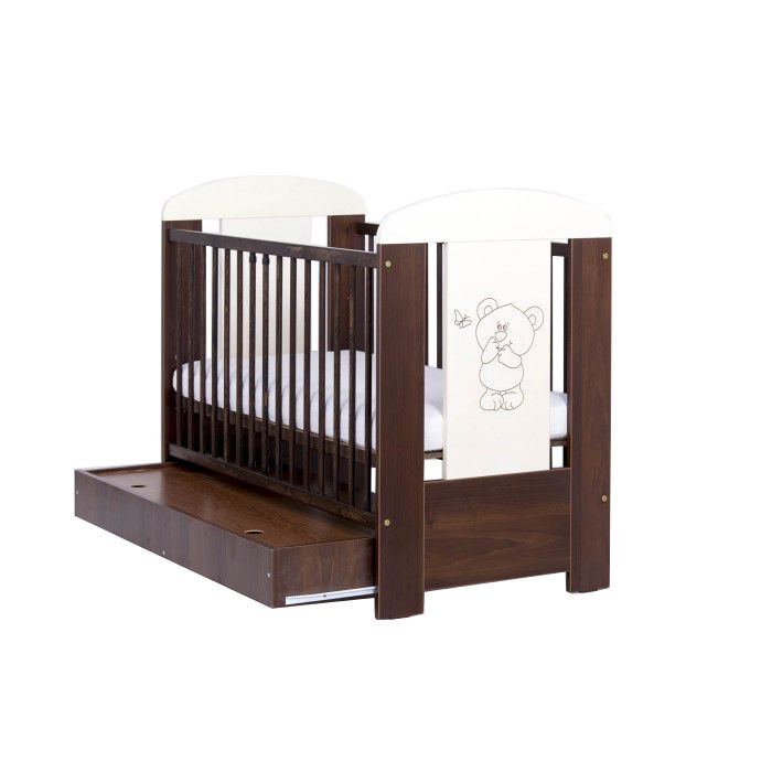 Patut Drewex Bear cu sertar si saltea - imagine 6