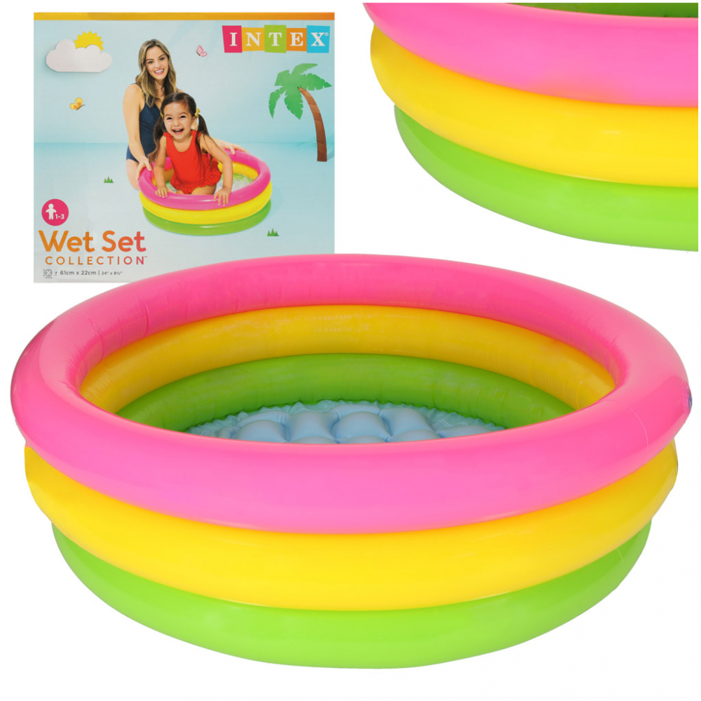 Piscina Gonflabila Intex Tricolor 61x22 cm Copii