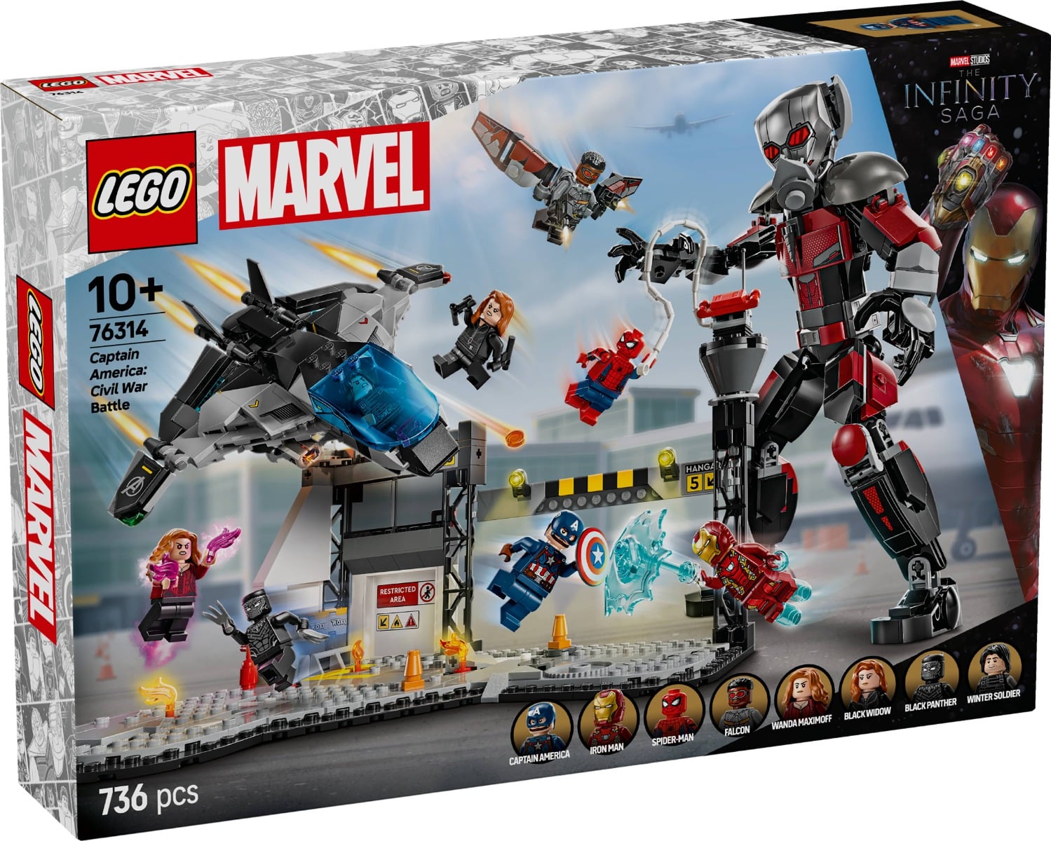 LEGO Marvel 76314 Captain America Civil War