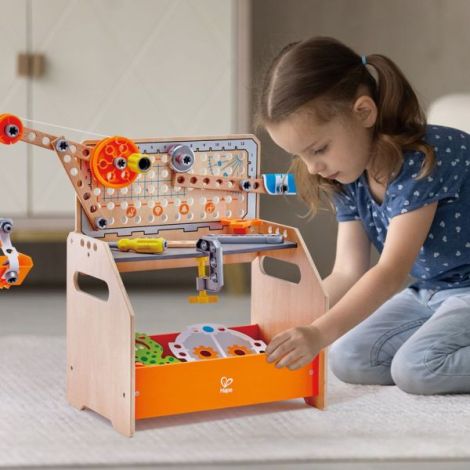 Hape Banc de Lucru Științific - 58 Piese Educaționale - imagine 4