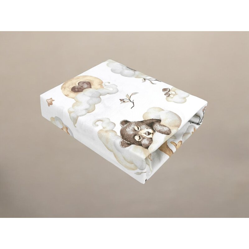 Cearceaf Elastic Qmini Teddy Bear 76x43cm