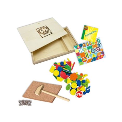 Hammer Tic Ses Creative - Set Constructie Lemn - imagine 2