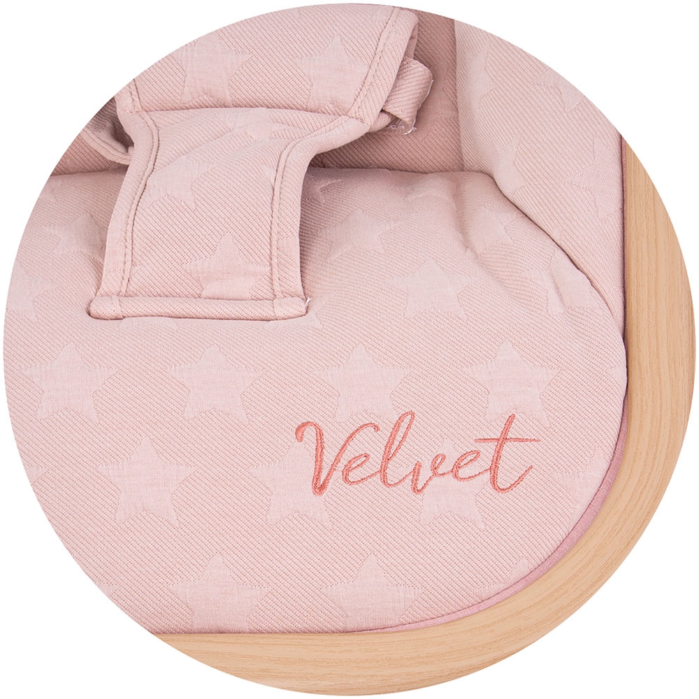 Scaunel balansoar Chipolino Velvet Rose Water Wood - imagine 4