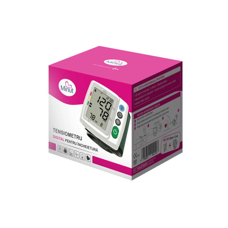 Tensiometru Minut BP606W Digital - Măsurare Precisă