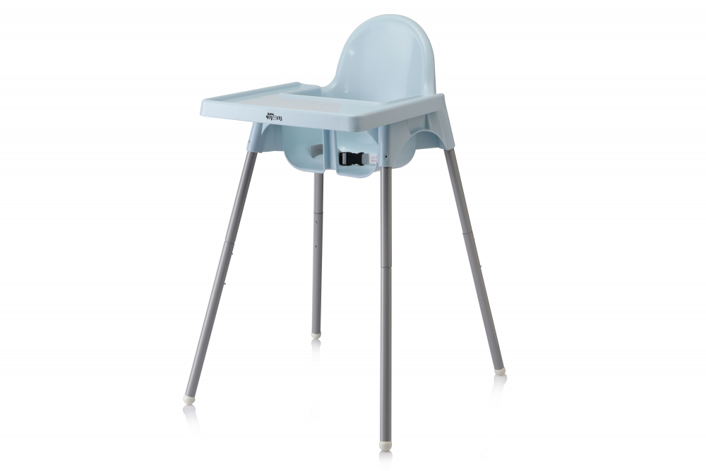 Scaun de masă Little Mom Infant Blue, sigur și practic - imagine 8