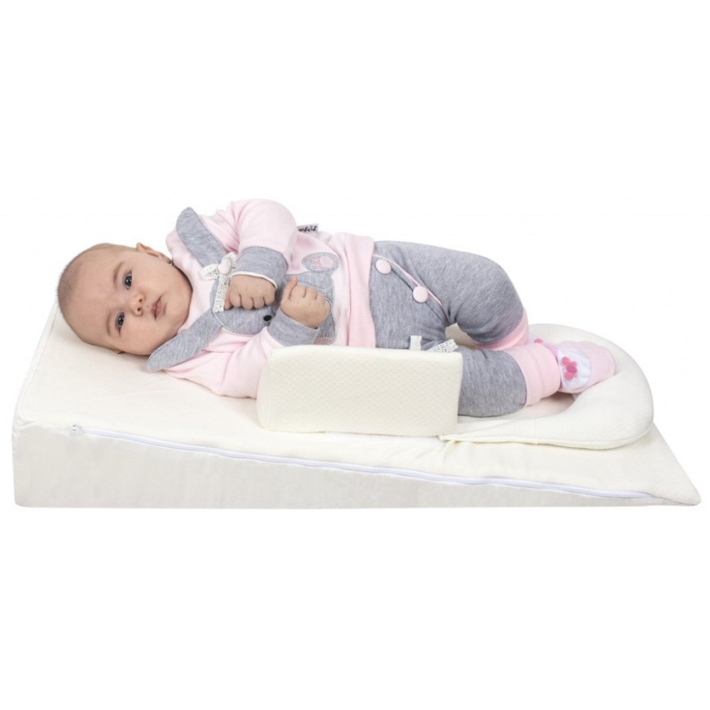 Pozitionator Inclinat Antiregurgitare SeviBaby, Alb - imagine 2