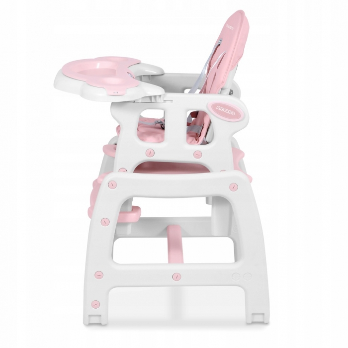 Scaun de masă 5 în 1 Ricokids Sinco Roz