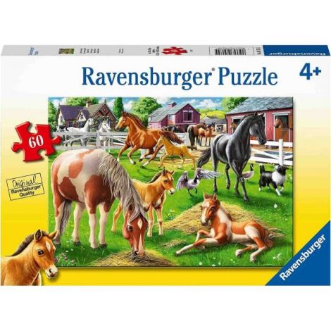 Puzzle Cai Ravensburger 60 piese Educativ - imagine 2