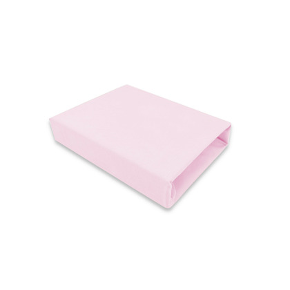 Cearceaf Patut Qmini Pink 90x40 cm, Bumbac Jersey