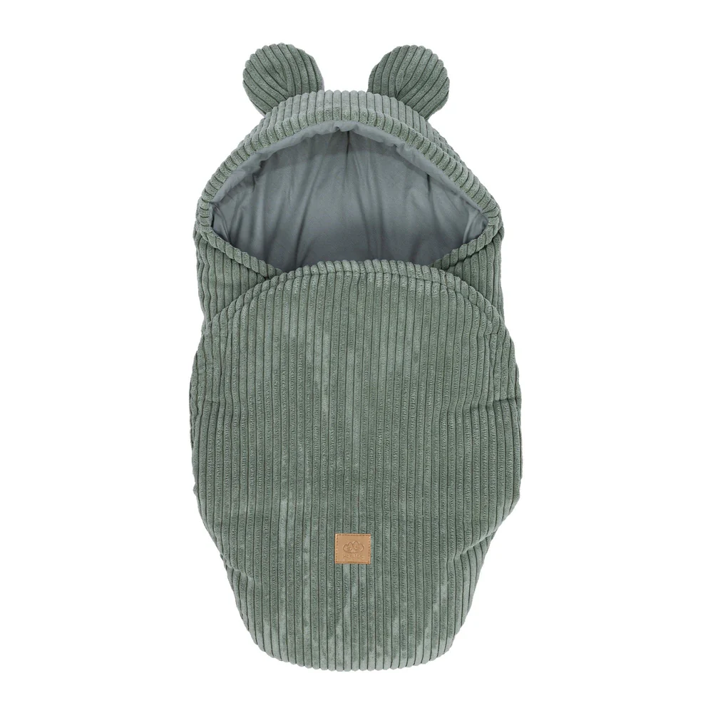 MeowBaby Paturică Bebeluși Urechi Urs Verde Măslin - imagine 3