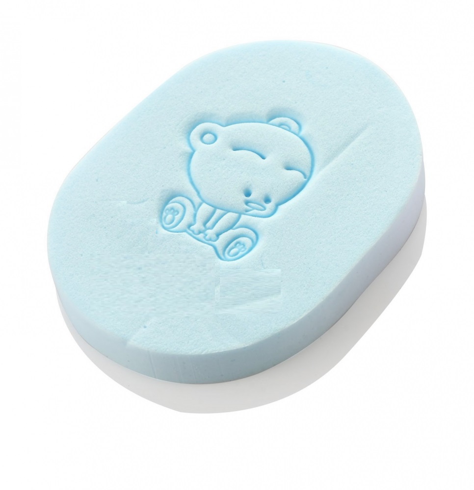 Burete de baie Little Mom Bear Blue - Delicat - imagine 3