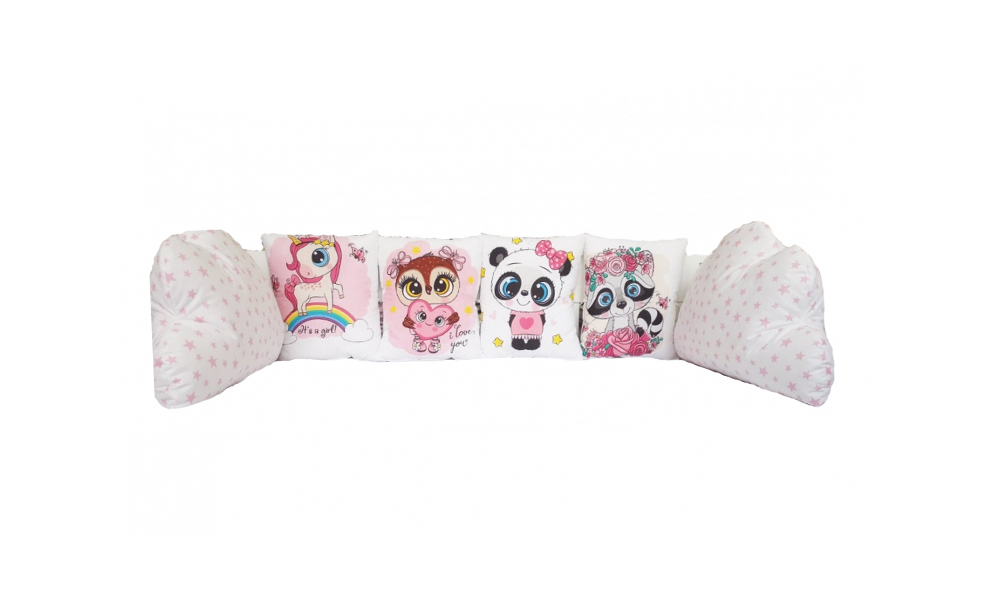 Set 6 Pernute Patut Happy Animals Pink | Nichiduta - imagine 3