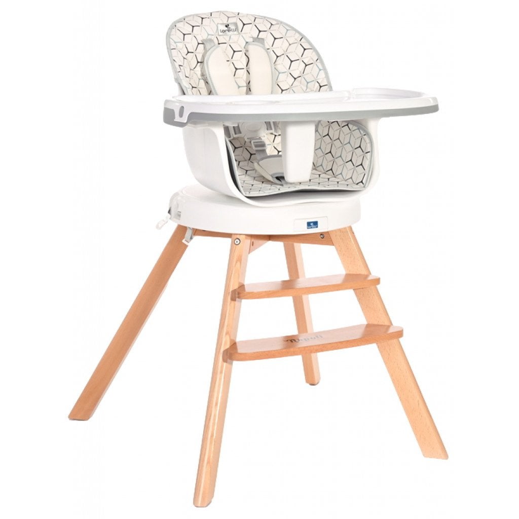 Scaun Masa 3-in-1 Rotativ Lorelli Napoli Grey Net