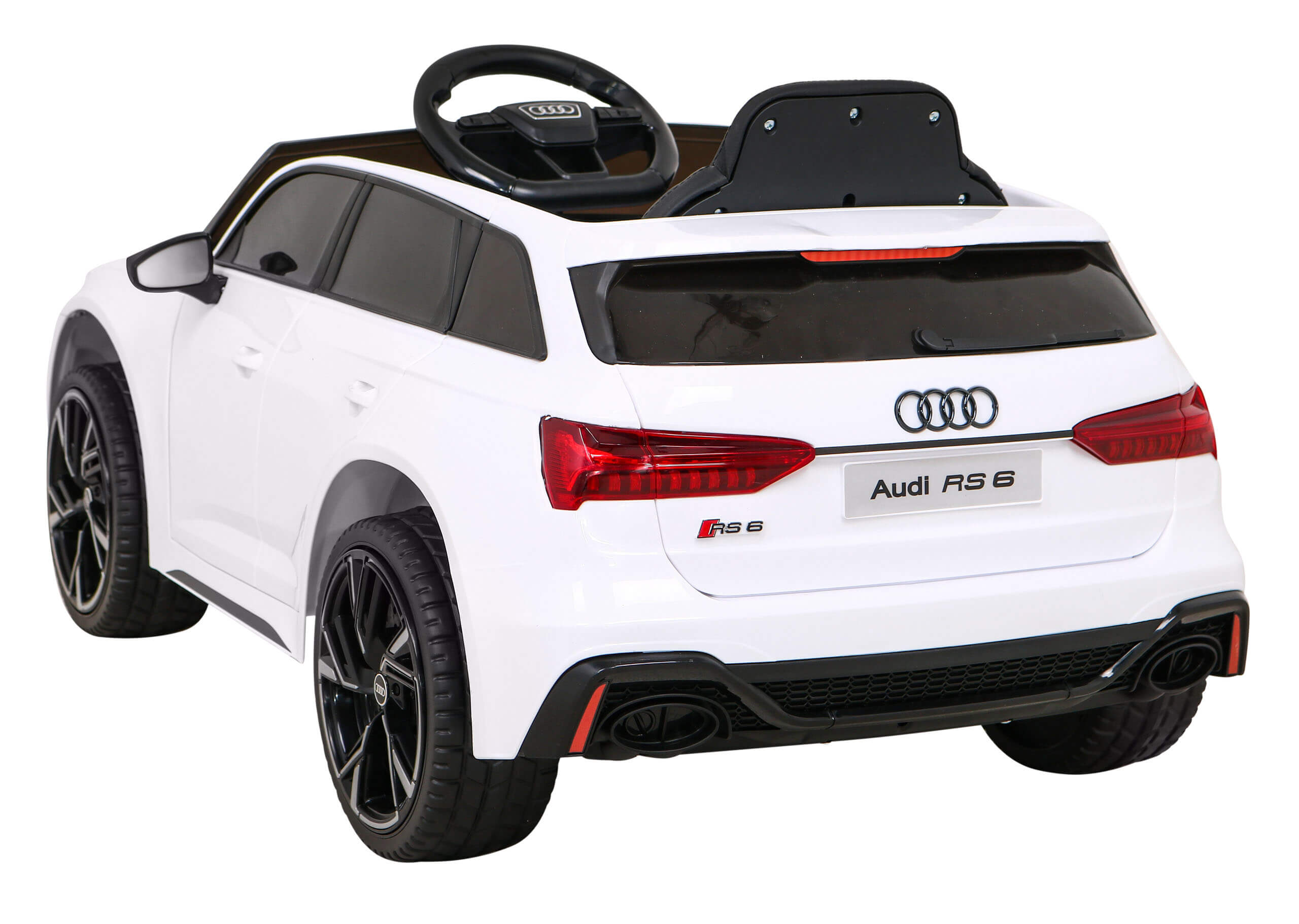Masinuta Electrica Audi RS6 12V Alb - imagine 6