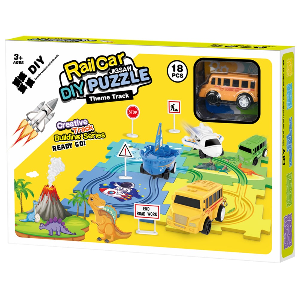 Set Puzzle Masinuta Sunman | Constructie Creativa