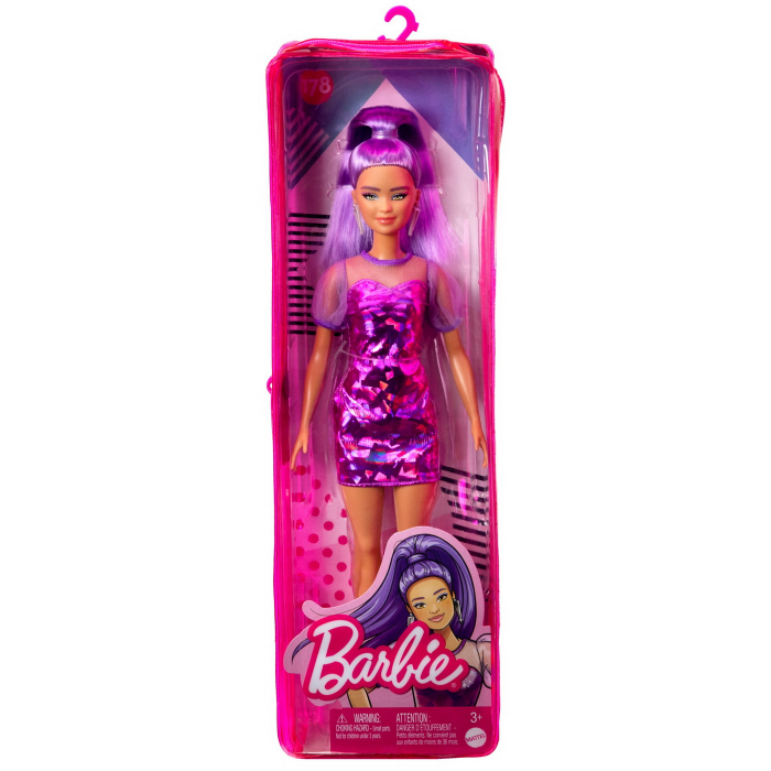 Păpușă Barbie Fashionistas cu Păr Mov