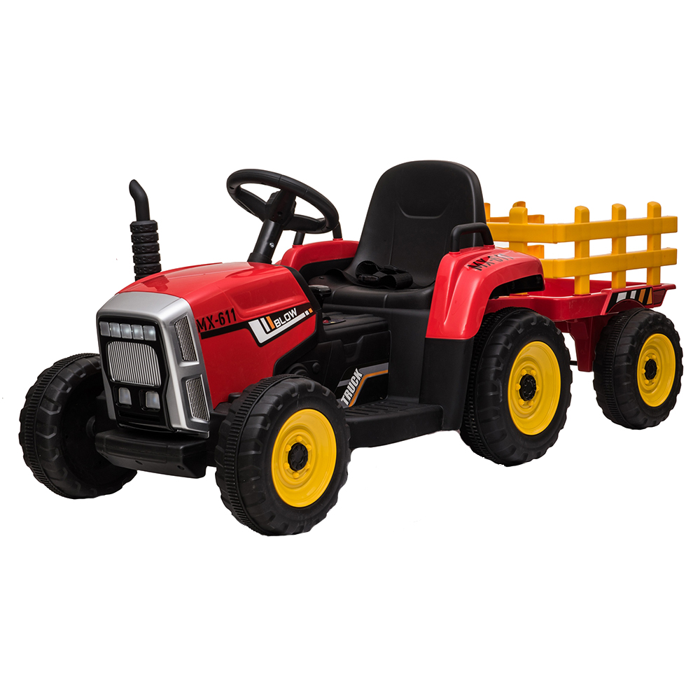 Tractor Electric Nichiduta 12V cu Remorca Red - imagine 9
