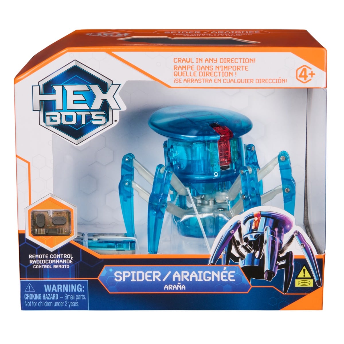 Paianjen Interactiv Hexbots cu Telecomandă, Albastru