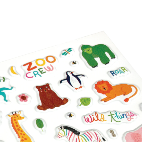 Ooly Stickiville Zoo Crew Abtibilduri Pufoase - imagine 2