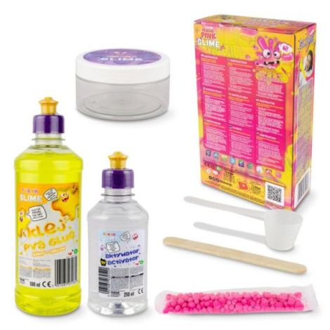 Set DIY SLIME Magic Pink XL Tuban - Schimbă Culoare - imagine 3
