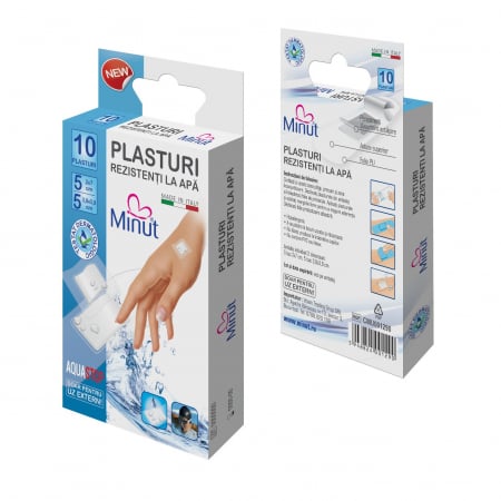 Plasturi rezistenți la apă Minut, 10 bucăți