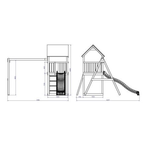 Complex de Joaca Fungoo Funny 2 cu Tobogan si Leagane - imagine 8