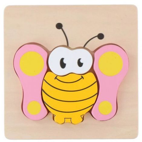 Puzzle din Lemn Marionette Fluture | Dezvoltare Creativă