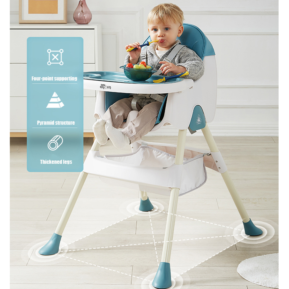 Scaun de Masa Little Mom cu Centura 5 Puncte - imagine 7