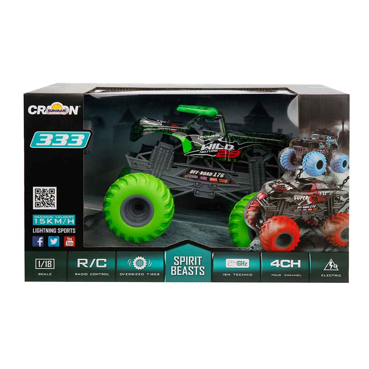Crazon Spirit Beasts Beetle RC 1:18 Verde