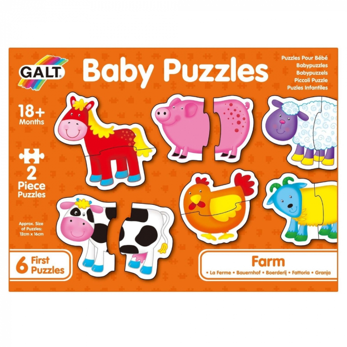 Puzzle Galt Ferma 2 piese - Dezvoltare Precoce