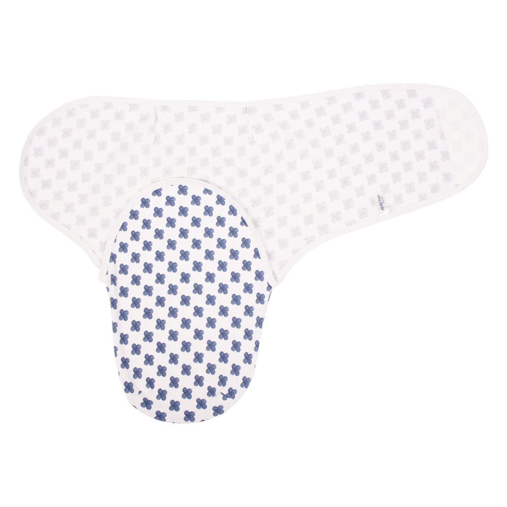 Paturica infasat Sevibebe Blue Flower Bumbac
