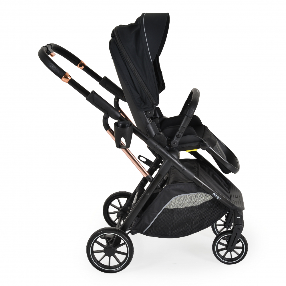 Carucior Moni Bingo 2in1 Transformabil Anthracite - imagine 3