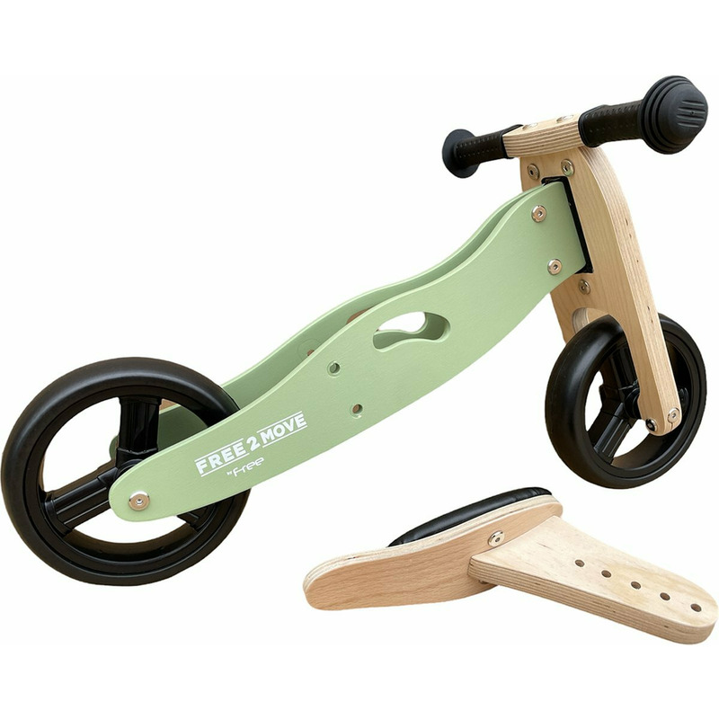 Tricicleta Free2Move 2in1 Lemn Mint 1-3 Ani - imagine 4