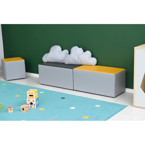 Moje Bambino Puf Gri-Grafit pentru Creșe - imagine 4