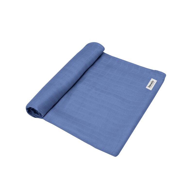 Paturica Lionelo Bambus 120x120 cm Albastru - imagine 4