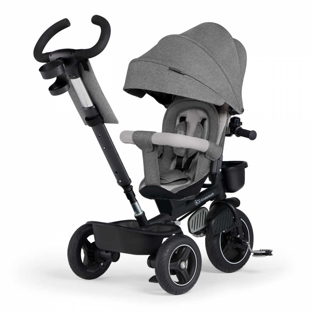Tricicleta Kinderkraft Spinstep 5 in 1 Grey - imagine 10