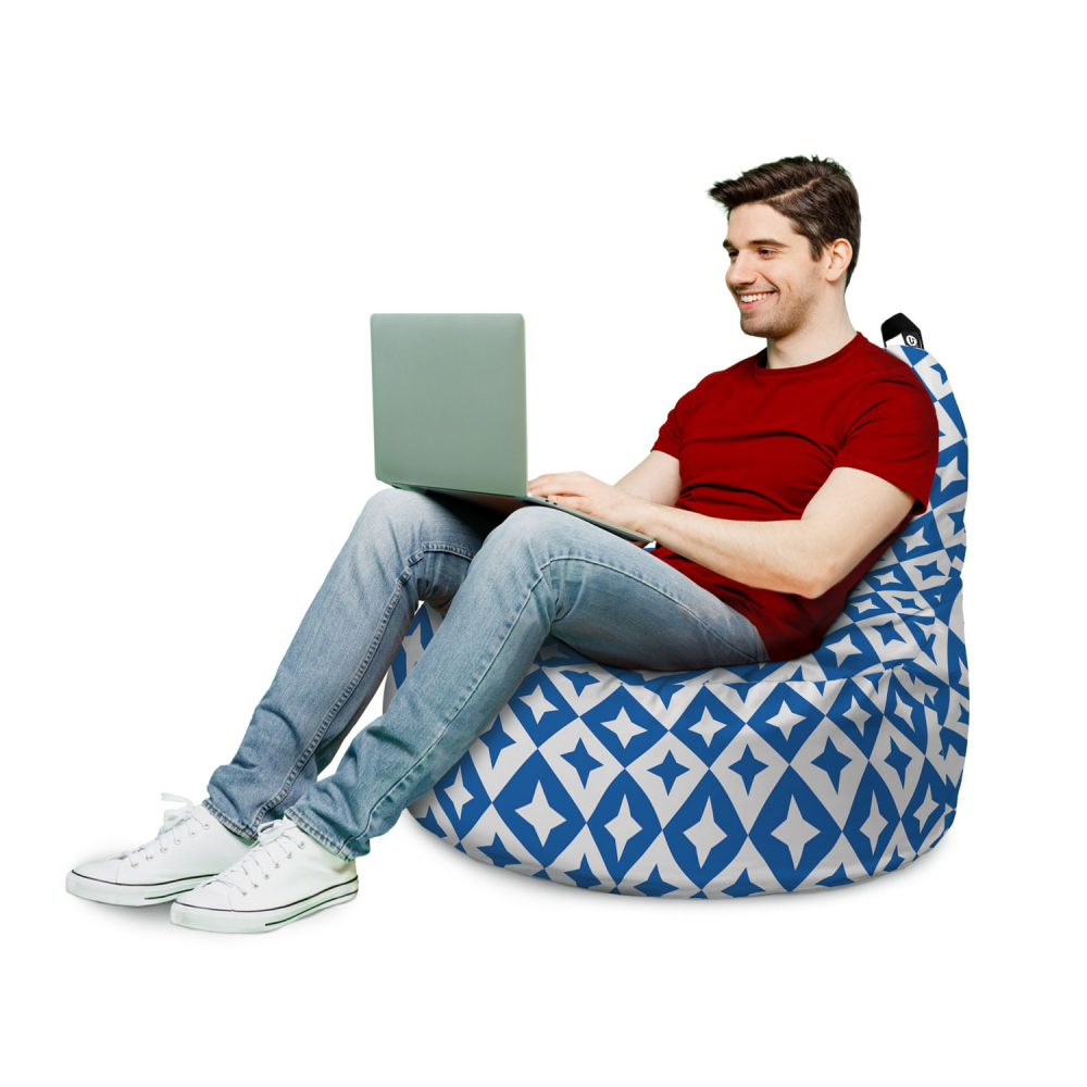 Fotoliu Puf Updeco Big Chill, Model Oriental Stars - imagine 3