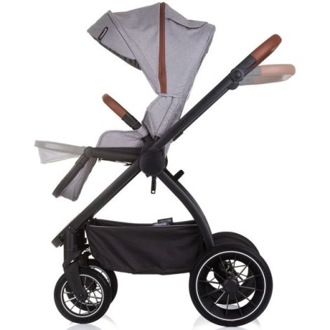 Chipolino Prestige 3 in 1 - Carucior Premium Cloud Grey - imagine 9