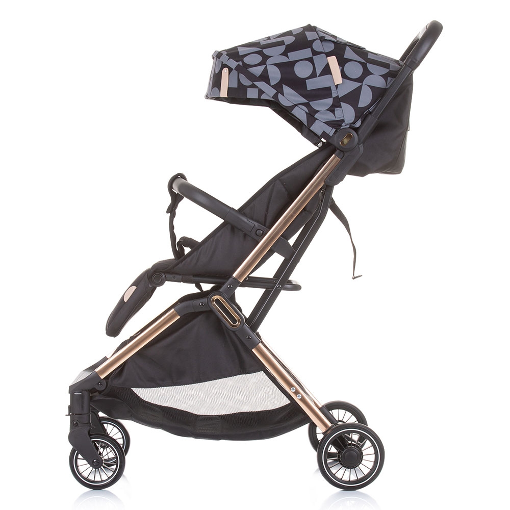 Carucior Sport Chipolino Easy Go Ebony, Pliabil Compact
