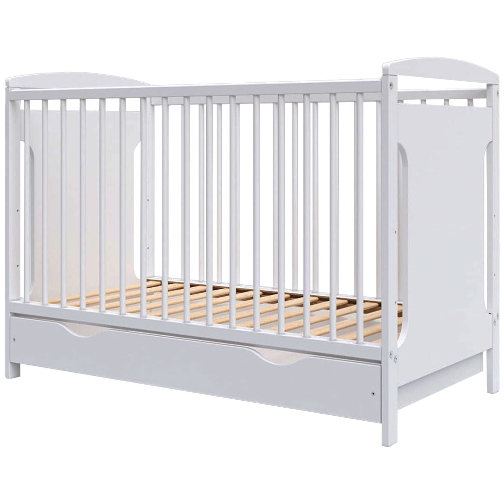 Patut Karly Hubners 120x60 Alb cu Sertar - imagine 3