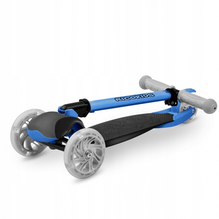 Trotineta Ricokids Loco Pliabila LED Albastru - imagine 5